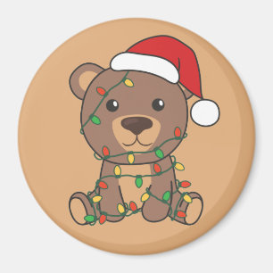 Bear Christmas Winter Animals Bears Magnet