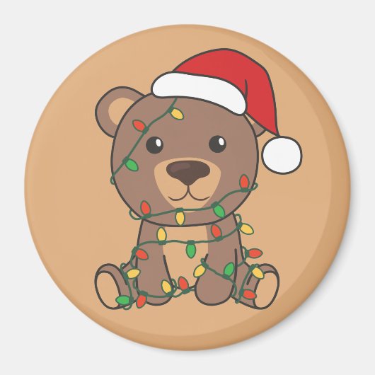 Bear Christmas Winter Animals Bears Magnet (Vorne)