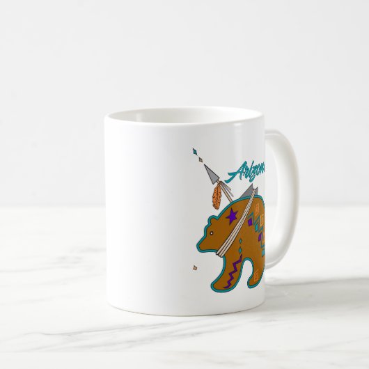 Bear Clan Arrow Kaffeetasse (VorderseiteRechts)
