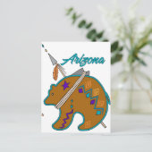 Bear Clan Arrow Postkarte (Stehend Vorderseite)
