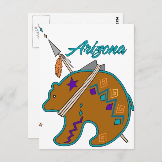 Bear Clan Arrow Postkarte (Vorne/Hinten)