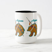Bear Clan Arrow Zweifarbige Tasse (VorderseiteRechts)