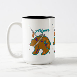 Bear Clan Arrow Zweifarbige Tasse