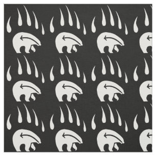 Bear Claw Fabric Tribal Bären Kunstwerk Stoff
