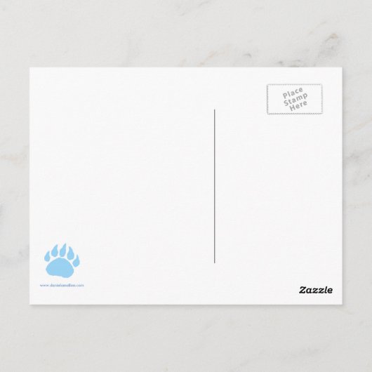 Bear Climbing Tree Postkarte (Rückseite)