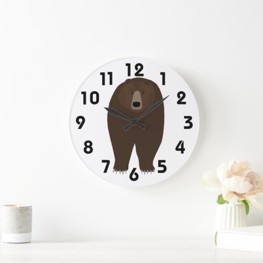 Bear Clock Große Wanduhr (Zuhause)