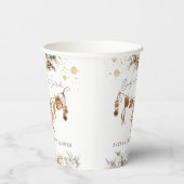 Bear ClothestLine Cold Outside Babydusche Pappbecher (Rechts)