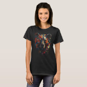 Bear colourful art animal lovers animal forest bea T-Shirt (Vorne ganz)