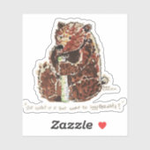 Bear Contemplates Hibernation Aufkleber (Blatt)