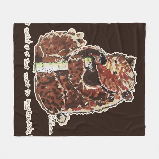 Bear Contemplates Hibernation Fleecedecke (Vorderseite (Horizontal))