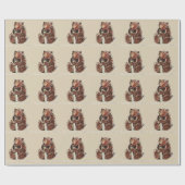 Bear Contemplates Hibernation Geschenkpapier (Flach)