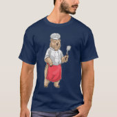 Bear Cook Spatula Cooking T-Shirt (Vorderseite)