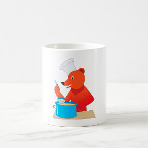 Bear Cooking Soup Mug Kaffeetasse