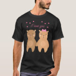 Bear Couples Wedding Anniversary Engagement Party T-Shirt<br><div class="desc">Bärenpaare,  die ihre Jubiläumsfeier feiern</div>