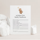 Bear Cream Balloon will Baby Card Einladung