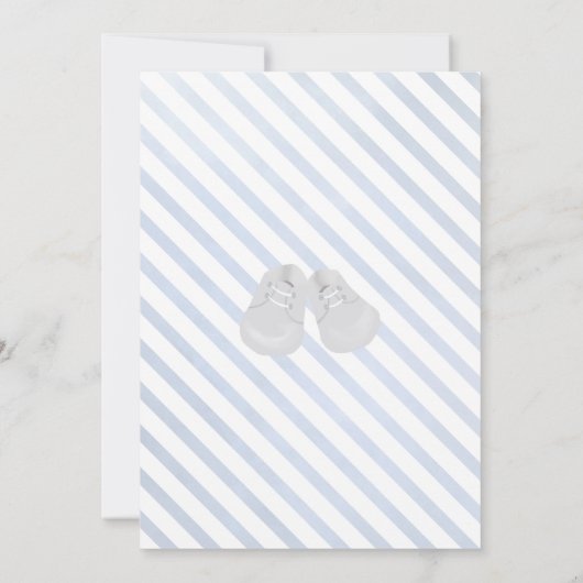 Bear Cub Boy Baby Dusche Einladung (Rückseite)