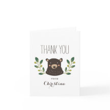Bear Cub Danke Karte