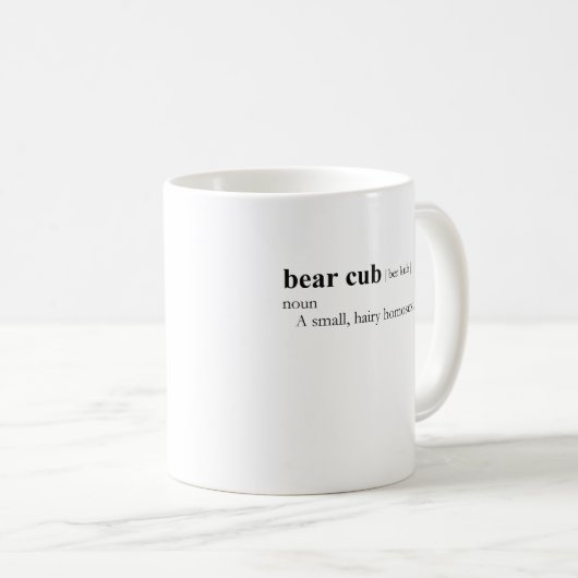 BEAR CUB (Definition) Kaffeetasse (VorderseiteRechts)