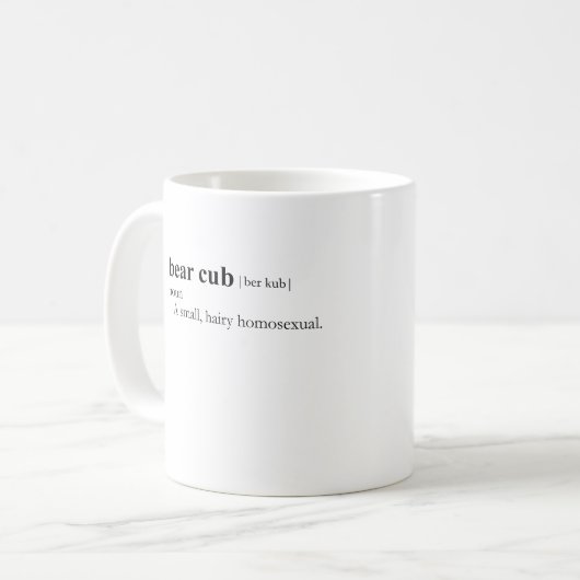 BEAR CUB (Definition) Kaffeetasse (Vorderseite Links)