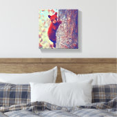 Bear cub Kletterbaum Leinwanddruck (Insitu (Schlafzimmer))