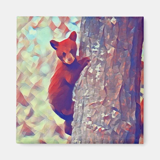 Bear cub Kletterbaum Magnet (Vorne)