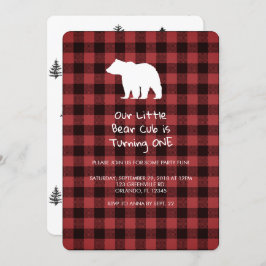 Bear Cub macht eine Geburtstagsparty-Einladung Einladung