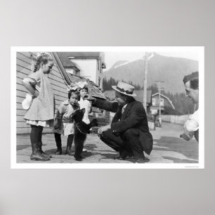 Bear Cub Showoff Alaska 1915 Poster
