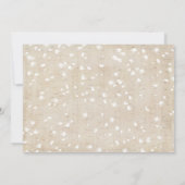 Bear Cub Winter Forest Baby Sprinkle for Boy Einladung (Rückseite)