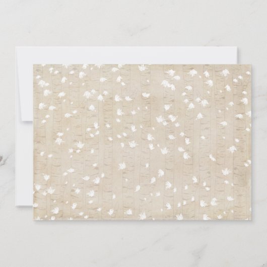 Bear Cub Winter Forest Baby Sprinkle for Boy Einladung (Rückseite)