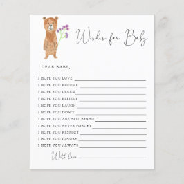 Bear cub - Wünsche für das Baby