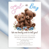 Bear Cubs Gender Reveal Party Einladung