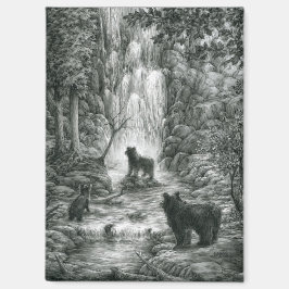 Bear Cubs Visit the Falls Magnet