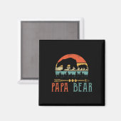 Bear Daddy Funny Mens Fathers Day Geschenkidee Magnet (Vorderseite/Rückseite)