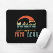 Bear Daddy Funny Mens Fathers Day Geschenkidee Mousepad (Mit Mouse)