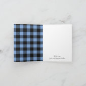 Bear Dankeschön Silhouette Dankeskarte (Innenseite)