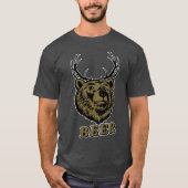 Bear + Deer = Beer? T-Shirt (Vorderseite)