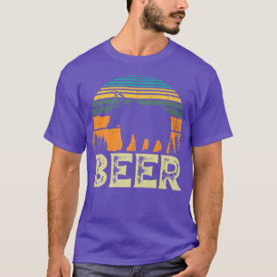 Bear Deer Funny Beer Retro Vintag Premium T-Shirt