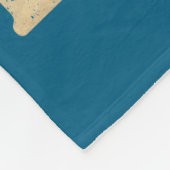 Bear Deer Vintage Beer Fleecedecke (Ecke)