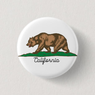 Bear der Republik Kalifornien Button