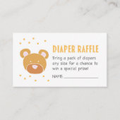 Bear Diaper Raffelschein Begleitkarte (Vorderseite)
