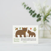 Bear Diaper Raffles Tickets (Stehend Vorderseite)