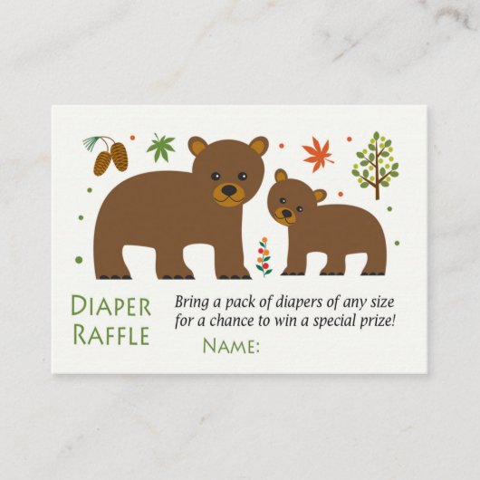 Bear Diaper Raffles Tickets (Vorderseite)