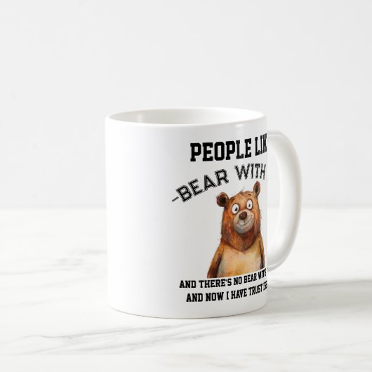 Bear dich mit mir - ein üppiger Freund voller Pist Kaffeetasse (VorderseiteRechts)