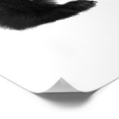 Bear Double Exposure Forest Trees Night Poster (Ecke)