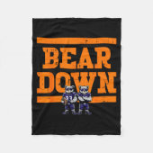 Bear Down Women Kids Boys Girls Youth Teen Men Fleecedecke (Vorderseite)