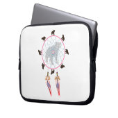 Bear Dream Catcher Laptopschutzhülle (Vorderseite Links)