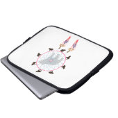 Bear Dream Catcher Laptopschutzhülle (Vorne Knopf)
