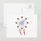 Bear Dream Catcher Postkarte (Vorne/Hinten)