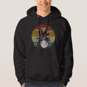 Bear Drummer Playing Drums Men Hoodie (Vorderseite)