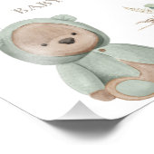 Bear-Duschzeichen von Green Boho Fotodruck (Ecke)